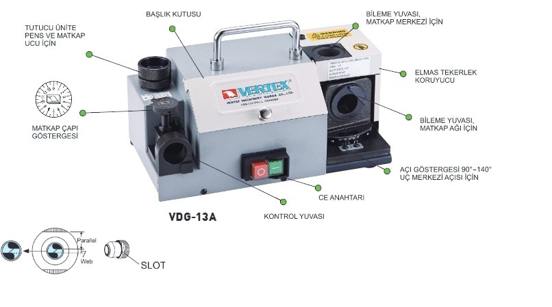 Matkap Bileme Makinası VDG-13A