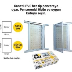 Winblock Çocuklar Için Pencere Güvenlik Sistemi - 60X140 Cm Kadar Uyumlu