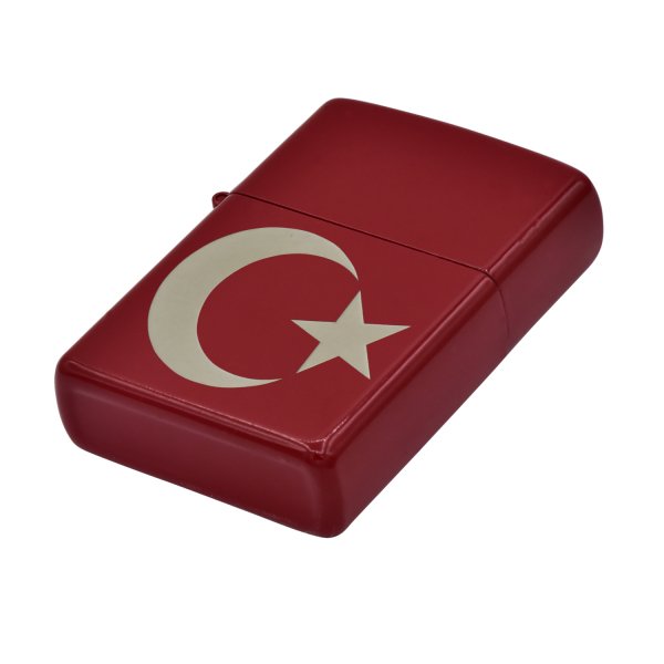 Metal Türk Bayraklı İsimli Çakmak