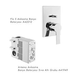 Artema Flo S Ankastre Banyo Bataryası Seti A49297 ( Gagasız )