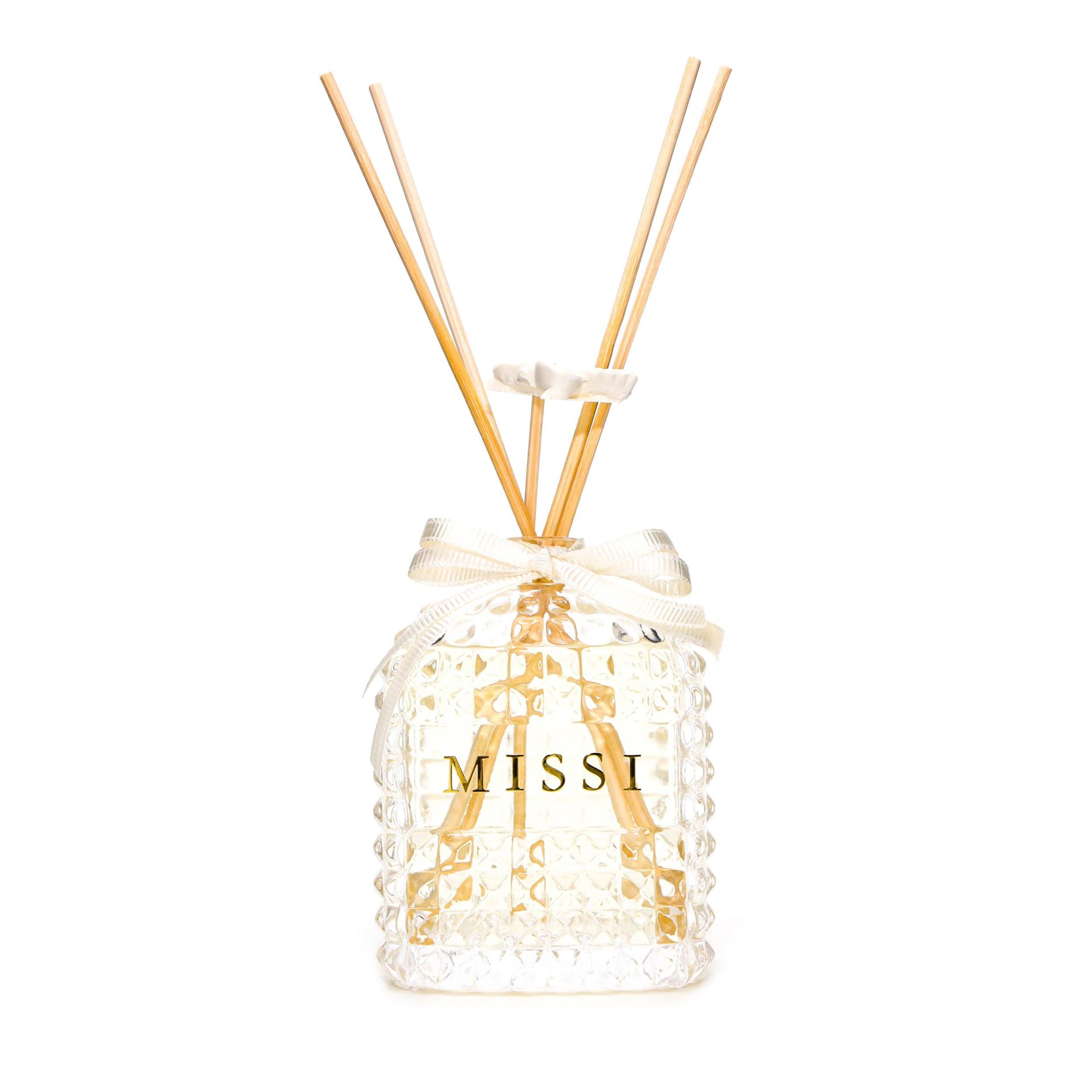 Oval Kristal Cam Şişe 100 ml White Jasmine Oda Kokusu