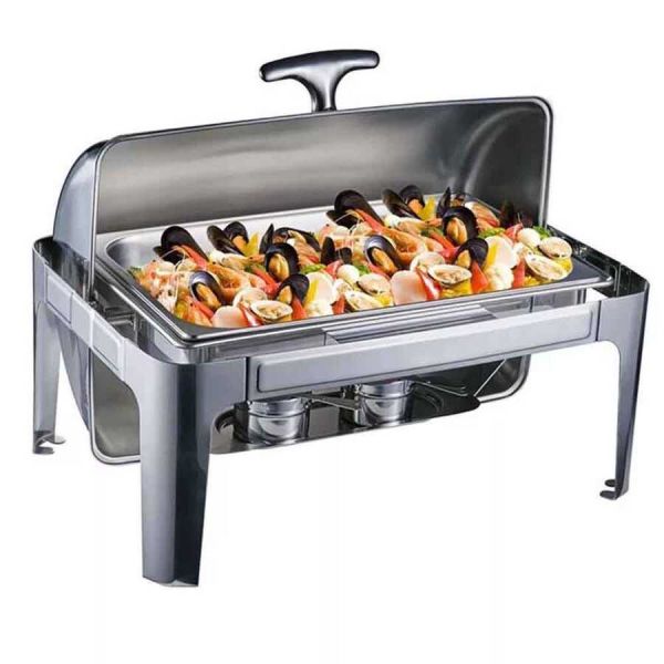 Epinox Roll Top Kapaklı  Chafing Dish, 9 L