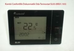 Confortlife Oda Termostatı. digital Siyah  SL03 Ön Panel Dokunmatik Haftalık Programlı (KK01.103)
