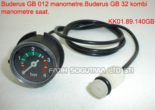 Bosch condens manometre saat . hortumlu  ( KK01.96.842 ) . Buderu GB 012 manometre . Buderu GB 32 kombi manometre saat . Bosh kombi manometre geçme uzun borulu .
