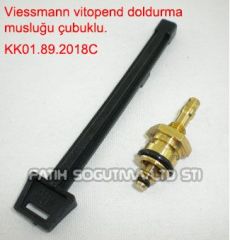 Viessmann vitopend doldurma musluğu . uzun çubuklu ( KK01.96.270 ) Musluk + Kol . Viessmann vitodens doldurma musluğu . viessmann wh1d doldurma musluğu .