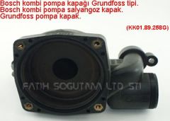 Bosh kombi pompa kapağı Grundfos tipi (  KK01.97.305 ) Bosh kombi pompa salyangoz kapak  .