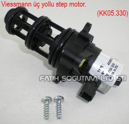 Viessmann WH1B Üç yollu step motor uzun tip ( KK01.96.408 ) orijinal kod: 7824699 . Viessmann  3.yollu step motor.Adım motor no.4520838.Saia motor