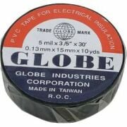 Elektrik bandı . Globe bant . ORJİNAL . SİYAH renkli . 19mmx9,15 ( TE352 ) Globe siyah bant . izole bant . no.210 . izole elektrik band . trade globe mark