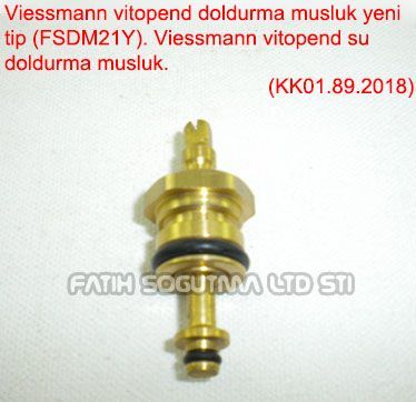 Viessmann vitopend doldurma musluk yeni tip WH1D MİNİK( KK01.89.2018 ) (FSDM21Y) Viessmann vitopend su doldurma musluk
