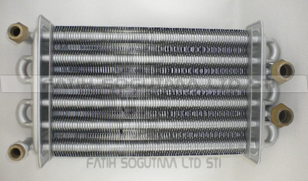 Ariston microtec Tx Bitermik Ana Eşanjör SIFIR ( Ebat Ölçüsü 270mm ) ( KK01.95.203 )(Bağlantı 2x3/4 - 2x1/2 Dişli)
