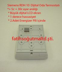 siemens RDH10 Termostat . sıemens rdh10 kombi oda termostat dijital (612914054012) ( KK01.89.241 ) RDH 10 Kombi termostatı . www.fatihsogutma.com.tr