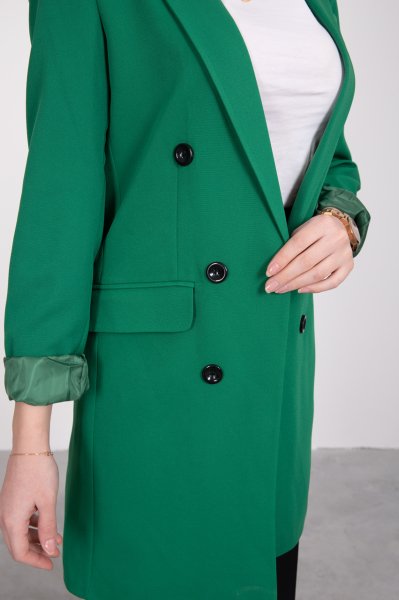 Blazer Tesettür Ceket Türbe Yeşili