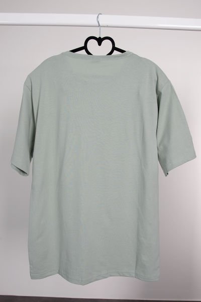 Yazılı Baskılı T shirt Su Yeşili