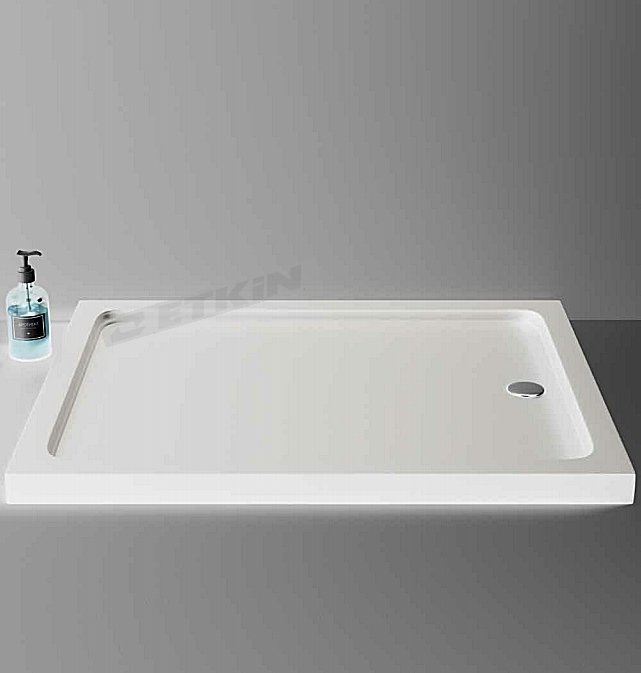 Duş Teknesi Beyaz 130x90 Dikdörtgen Flat Sanacryl H.7 cm
