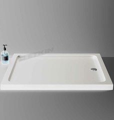 Duş Teknesi Beyaz 110x80 Dikdörtgen Flat Sanacryl H.7 cm