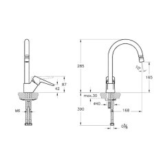 Artema Solid S A42148 Eviye Bataryası, Krom