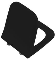 Vitra 191-483-009  İntegra Klozet Kapağı, Mat Siyah, İnce, Yavaş Kapanır