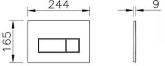 Vitra 740-2340 Root Square Kumanda Paneli Soft Bakır