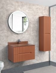 Lineart Dolce 100cm Cam Lavabolu Banyo Dolabı + Ledli Ayna