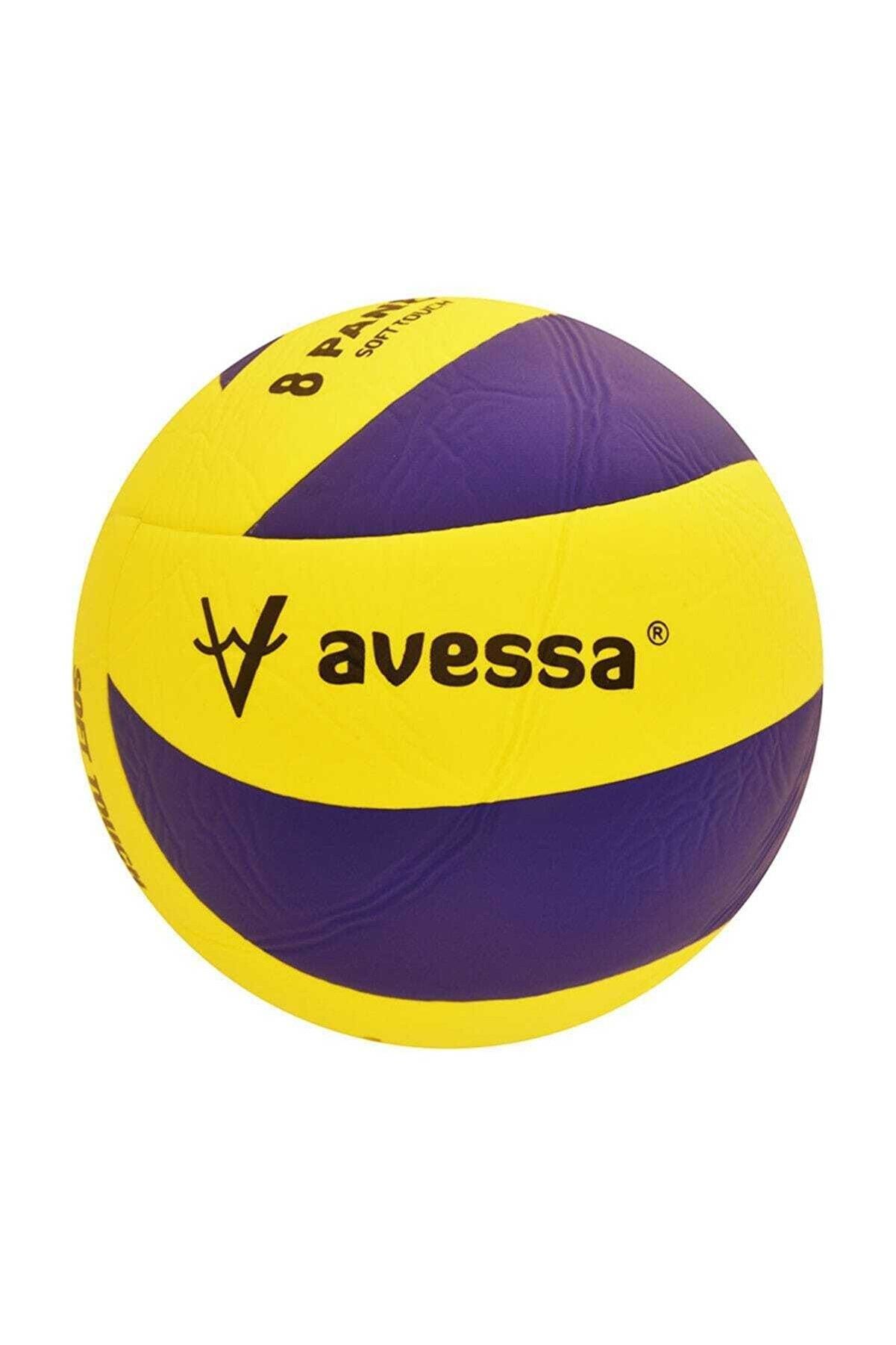 Avessa 8 Panel Yapıştırma Voleybol Topu (Sarı Lacivert) VL-400