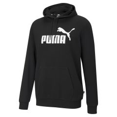 Puma Ess Big Logo Hoodie Erkek Siyah Günlük Stil Sweatshirt 586688-01