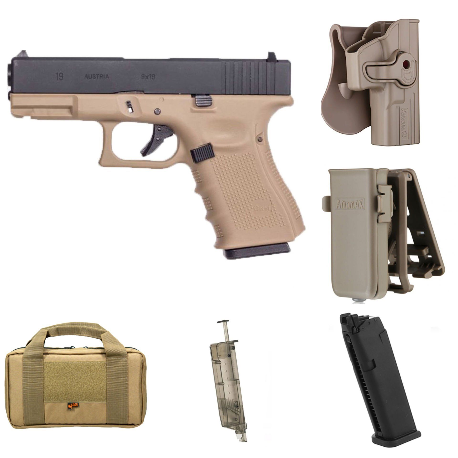 AVANTAJ PAKETİ Glock G19 Gen4 Tan