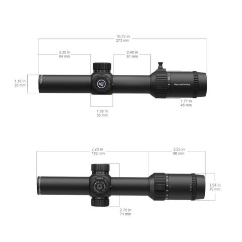 Vector Optics Forester 1-8x24 SFP Tüfek Dürbünü SCOC-38