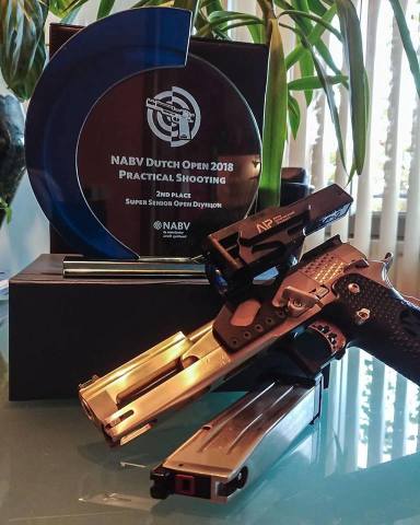 AW HX2201 Gold Standard IPSC Turnuva Tabancası Airsoft - Gümüş