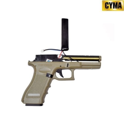 CYMA GLOCK  AEP TAN AIRSOFT ELEKTRIKLI TABANCA - New Mosfet Edition