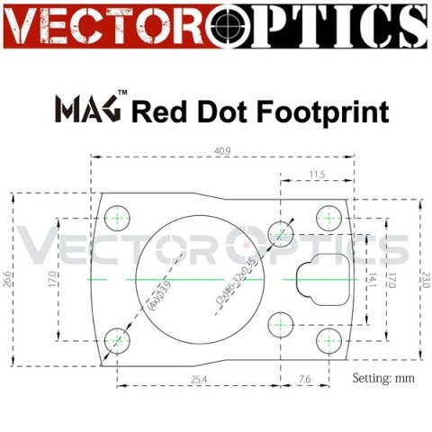 Vector Optics Frenzy-S 1x17x24 AUT RD 3MOA IP67 (MAG) Red Dot Nişangah