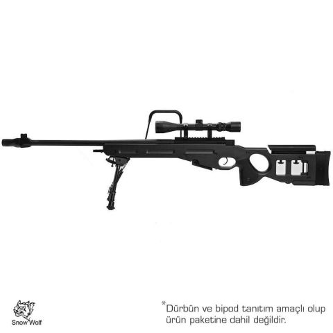 SnowWolf SV-98 SIYAH Bolt Action Airsoft Sniper Tüfeği