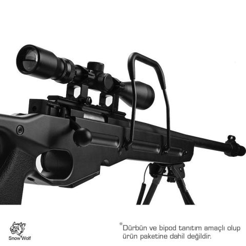 SnowWolf SV-98 SIYAH Bolt Action Airsoft Sniper Tüfeği