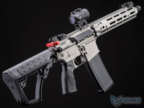 EMG HELIOS Daniel Defense Lisanslı MK18 RIII SILVER Airsoft AEG Tüfeği, CYMA Platinum