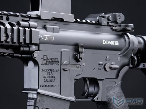 EMG Daniel Defense Lisanslı DDM4 SIYAH Airsoft Tüfek Platinum QBS