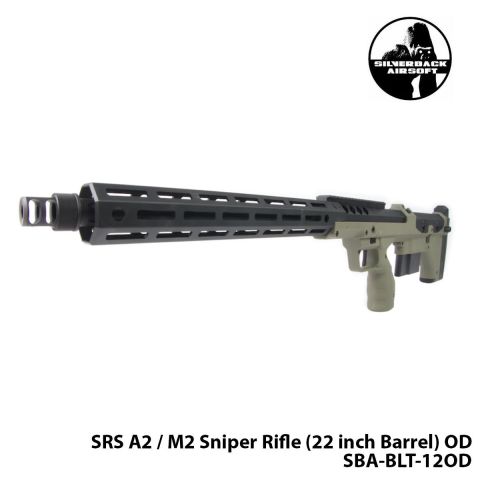 Airsoft Tüfek Sniper SILVERBACK Silverback SRS A2 / M2 22''-HAKİ-SBA-BLT-12OD