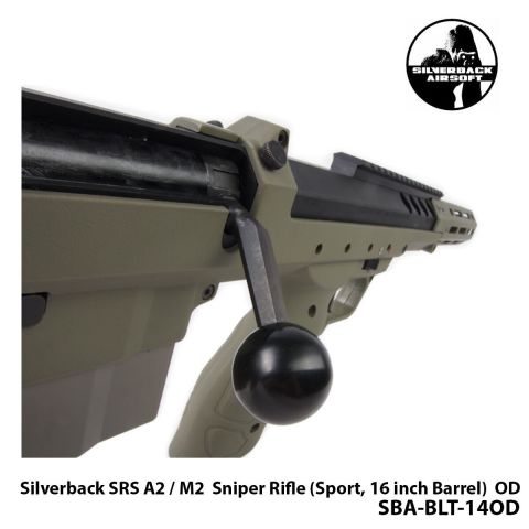 Airsoft Tüfek Sniper SILVERBACK Silverback SRS A2 / M2 16''-HAKİ-SBA-BLT-14OD