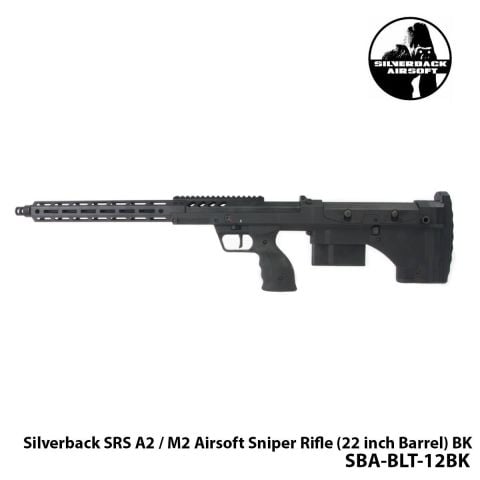 Airsoft Tüfek Sniper SILVERBACK Silverback SRS A2 / M2 16''-SİYAH-SBA-BLT-12BK