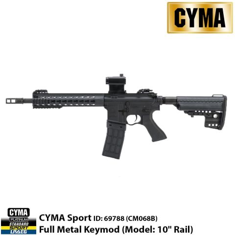 Airsoft Tüfek CYMA CM068B Full Metal Keymod Handguard 10'' ID:69788