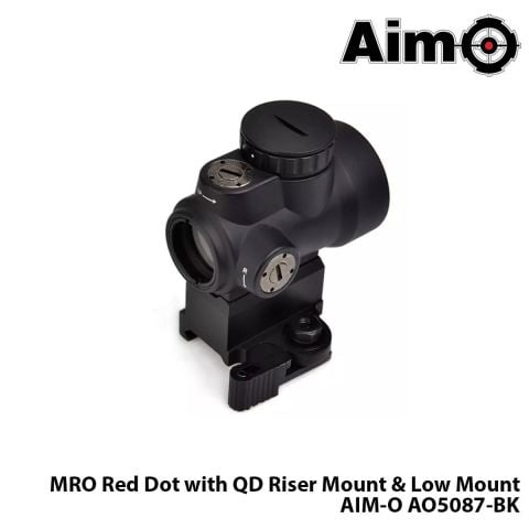 Red-Dot MRO with QD Riser Mount & Low Mount-SİYAH AIM-O AO5087-BK