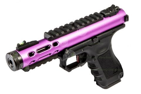 WE GALAXY PL Glock/Ruger HYBRID GBB Airsoft Tabanca PURPLE Mor