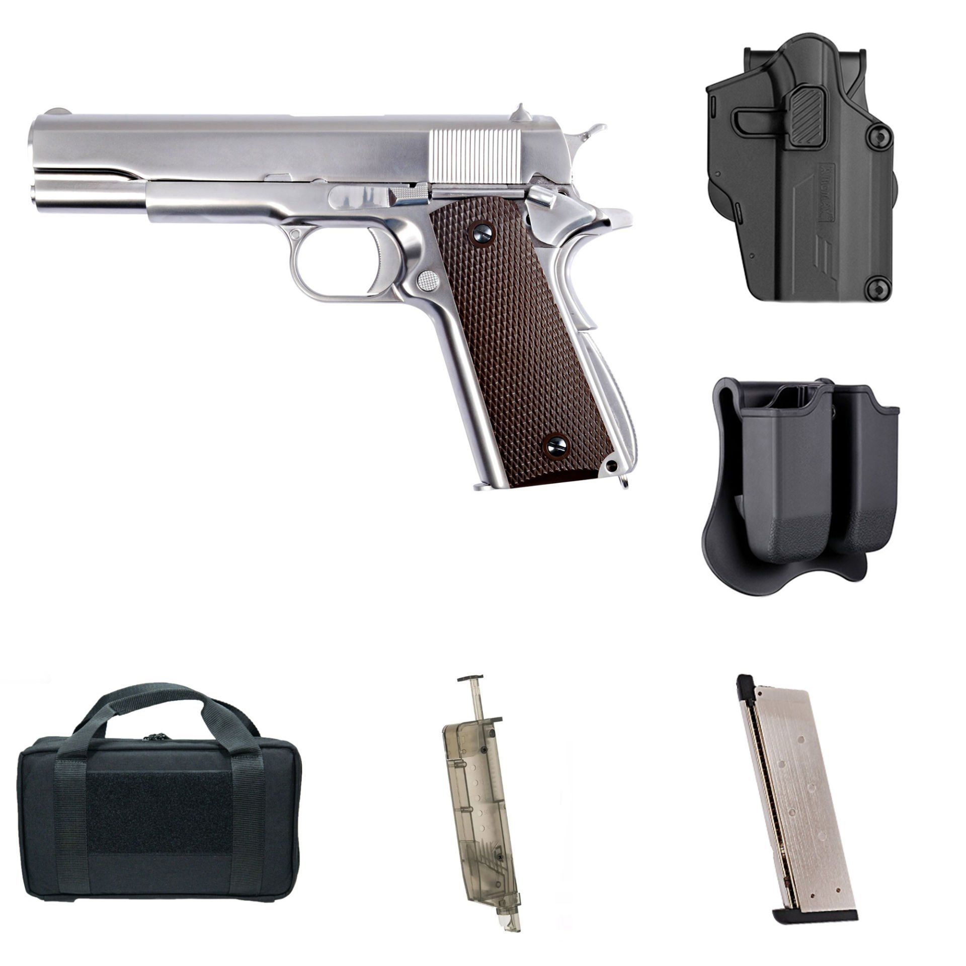 AVANTAJ PAKETİ Colt 1911 Matte Chrome Gen 2 Brown