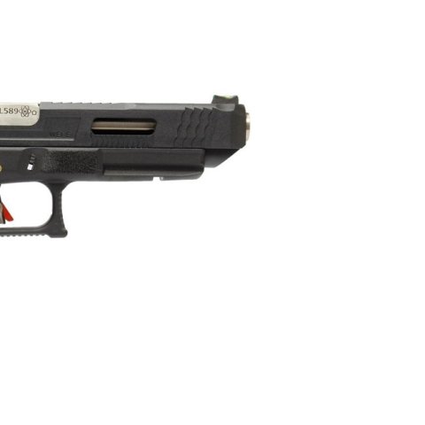 WE G34 T5 Siyah Sürgü/Gümüş Namlu/Siyah Gövde GBB Airsoft Tabanca