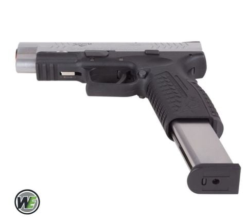 SA-XDM45GBB6-SB / WE AIRSOFT Springfield Armory XDM4.5 SILVER 2TONE 6mm GBB Airsoft Tabanca