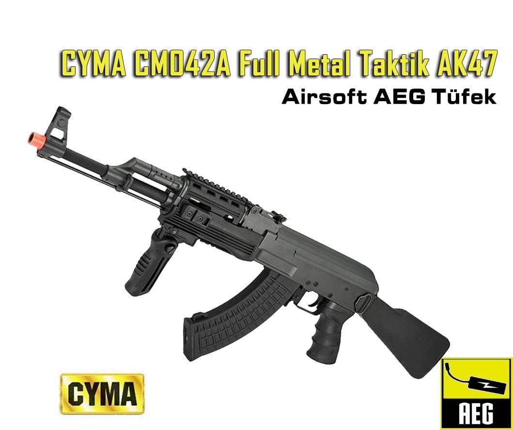 CYMA CM042A Full Metal Taktik AK47 Airsoft AEG Tüfek - Siyah