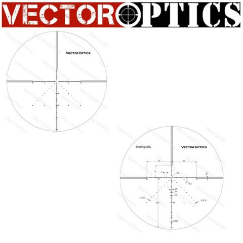 Vector Optics Veyron 6-24x44IR FFP Tüfek Dürbünü