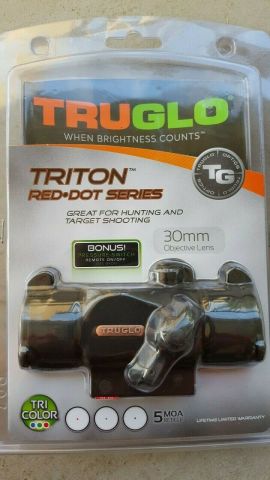 TRUGLO TRITON 3RENK 30mm Siyah 5MOA REDDOT nişangah