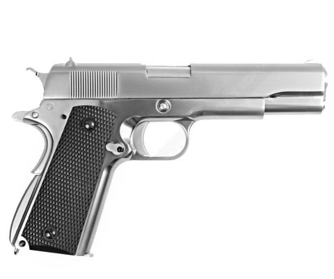 WE COLT 1911 SILVER Siyah Klasik Kabza Airsoft Tabanca