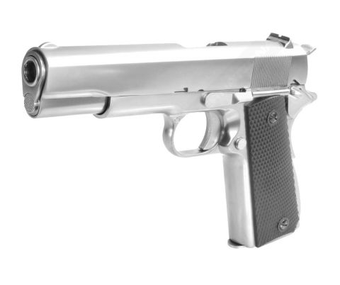 WE COLT 1911 SILVER Siyah Klasik Kabza Airsoft Tabanca