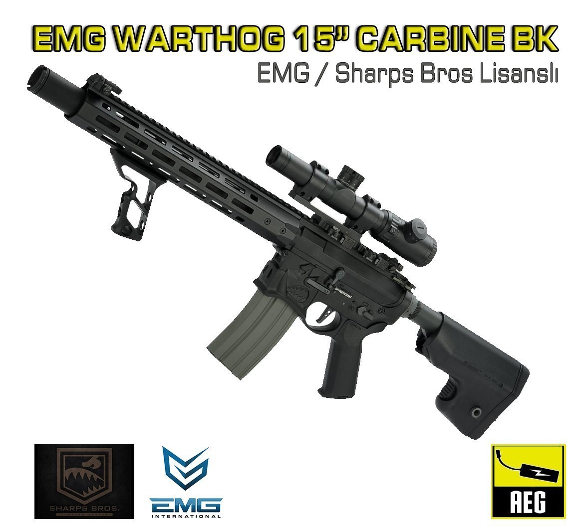 EMG Sharps Bros WARTHOG 15 CARBINE BK
