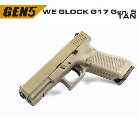 WE GLOCK G17 GEN5 TAN GBB AIRSOFT TABANCA